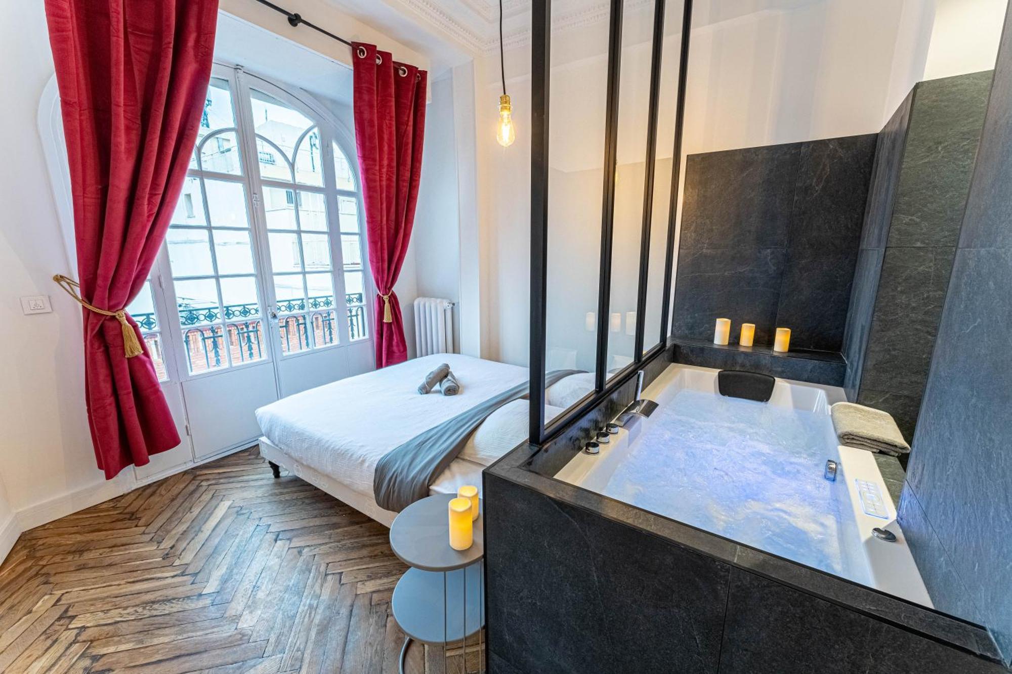 Jacuzzi-Nice Quartier Des Musiciens-Loft Zewnętrze zdjęcie